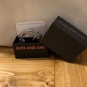Alex and Ani Paws and Reflect 3 bangle set. New with Tags.